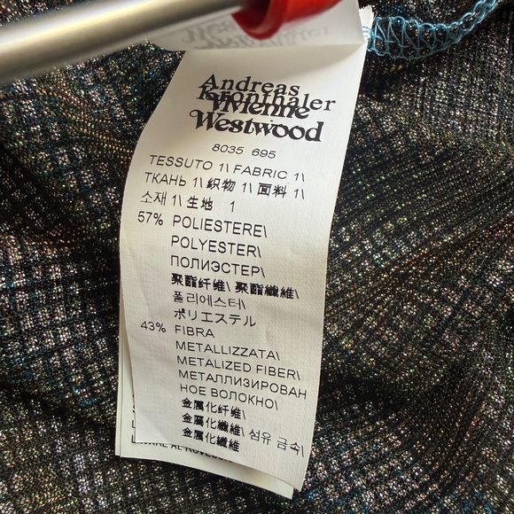 Vivienne Westwood 2018 Metallic Fiber Andreas Kronthaler Iridescent Hoodie - Picture 3 of 12